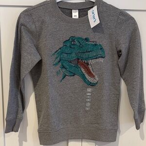 Carter's Gray Dinosaur Kids Sweatshirt - Brand New!